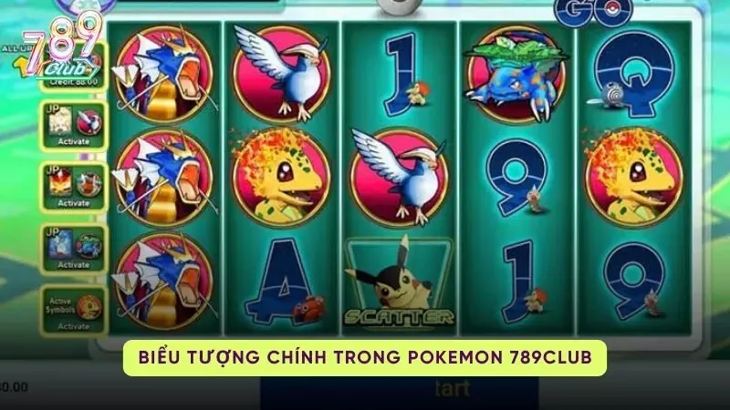 pokemon 789club 3 Các biểu tượng Pokemon Slot 789Club phong phú và đa dạng